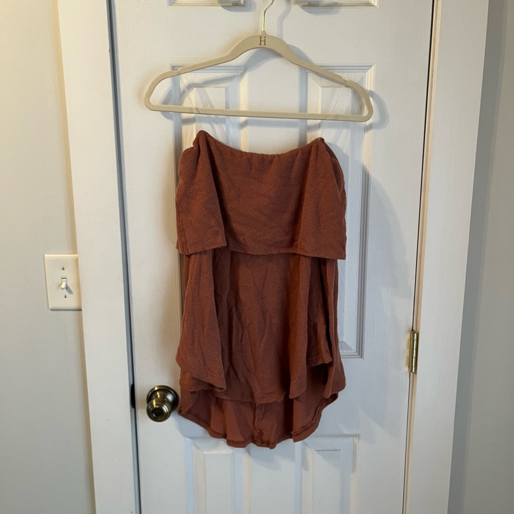 Peach Off The Shoulder Sweater